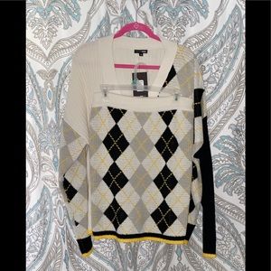 Fashion Nova Smarty Cardigan Sweater Set🖤💛